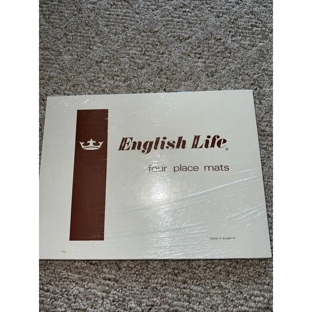 English Life  4 Cork Hard Backed Placemats- Cardinal - Songbirds Made In England